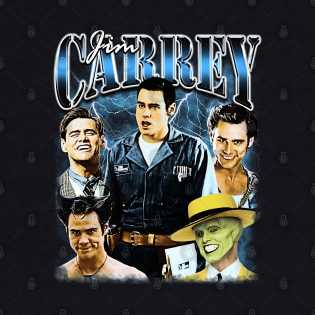 Jim Carrey - 90's bootleg design by BodinStreet